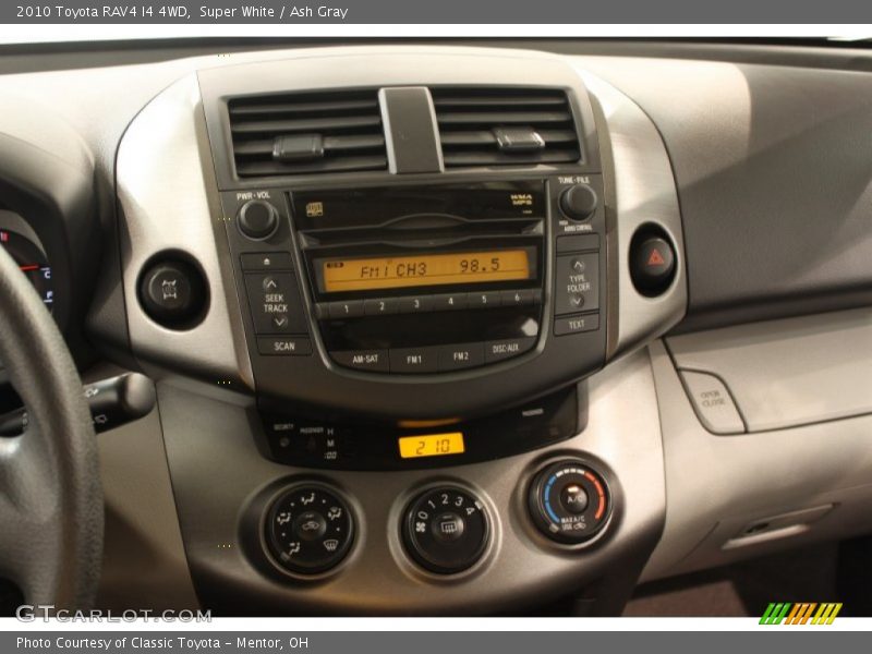 Super White / Ash Gray 2010 Toyota RAV4 I4 4WD