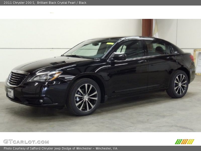 Brilliant Black Crystal Pearl / Black 2011 Chrysler 200 S