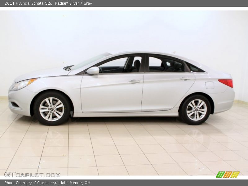 Radiant Silver / Gray 2011 Hyundai Sonata GLS