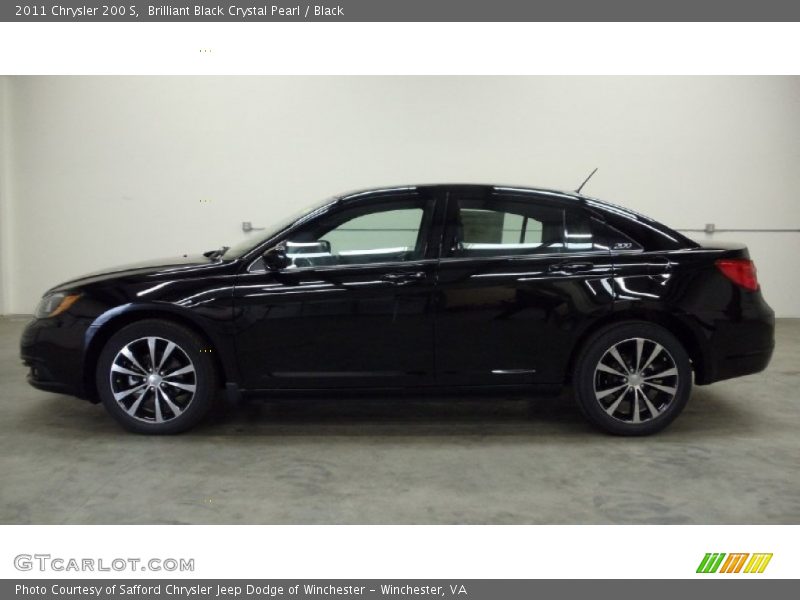Brilliant Black Crystal Pearl / Black 2011 Chrysler 200 S