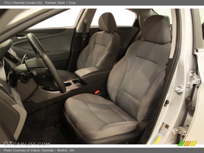 Radiant Silver / Gray 2011 Hyundai Sonata GLS