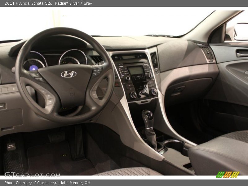 Radiant Silver / Gray 2011 Hyundai Sonata GLS