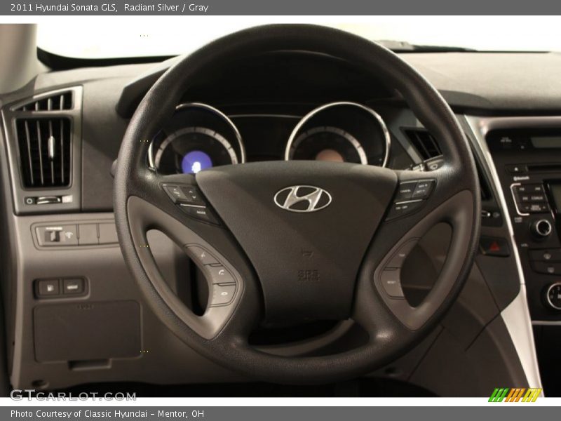 Radiant Silver / Gray 2011 Hyundai Sonata GLS