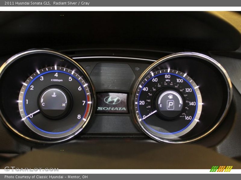 Radiant Silver / Gray 2011 Hyundai Sonata GLS