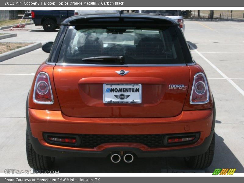 Spice Orange Metallic / Carbon Black 2011 Mini Cooper S Hardtop