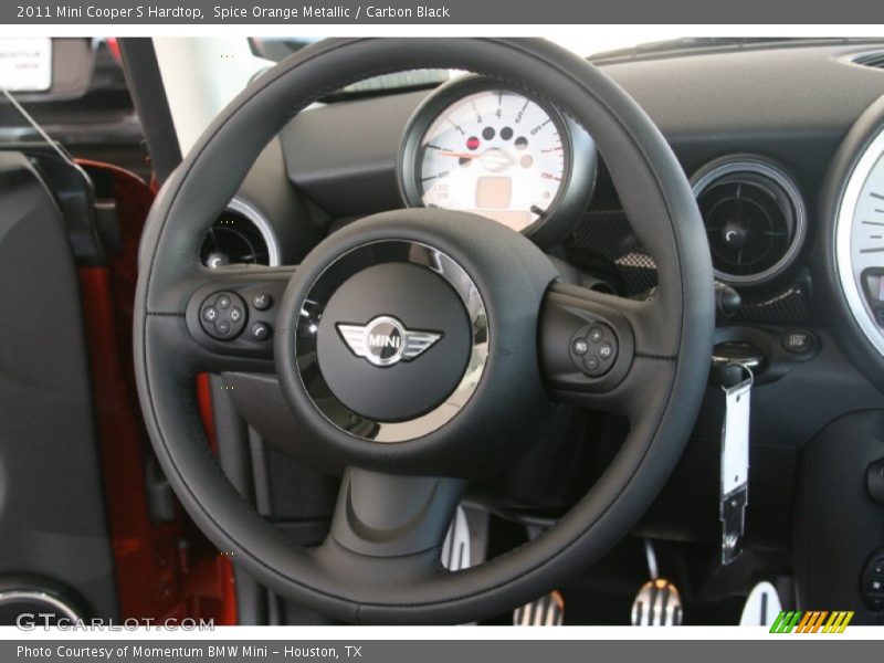 Spice Orange Metallic / Carbon Black 2011 Mini Cooper S Hardtop