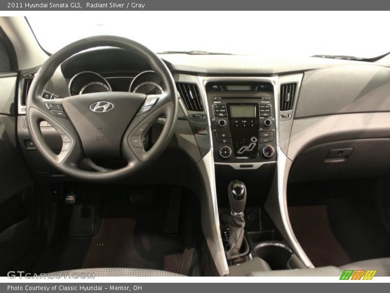 Radiant Silver / Gray 2011 Hyundai Sonata GLS