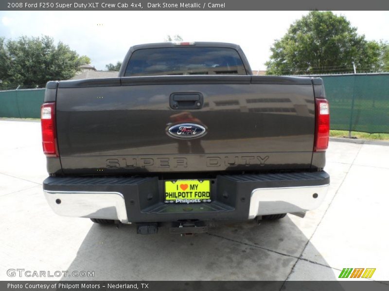 Dark Stone Metallic / Camel 2008 Ford F250 Super Duty XLT Crew Cab 4x4