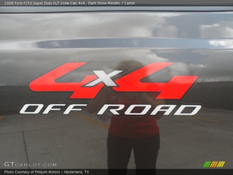 Dark Stone Metallic / Camel 2008 Ford F250 Super Duty XLT Crew Cab 4x4