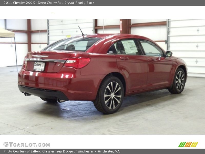 Deep Cherry Red Crystal Pearl / Black 2011 Chrysler 200 S
