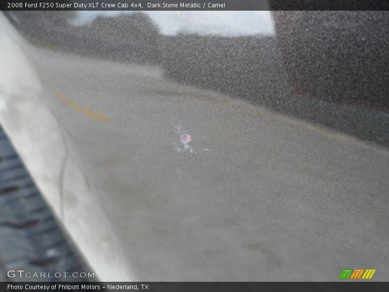 Dark Stone Metallic / Camel 2008 Ford F250 Super Duty XLT Crew Cab 4x4
