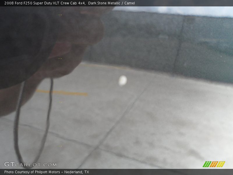 Dark Stone Metallic / Camel 2008 Ford F250 Super Duty XLT Crew Cab 4x4