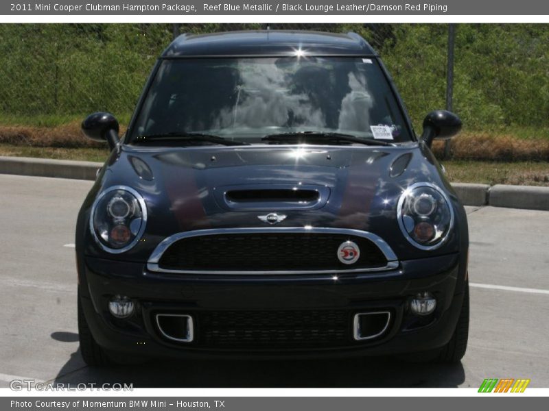 Reef Blue Metallic / Black Lounge Leather/Damson Red Piping 2011 Mini Cooper Clubman Hampton Package