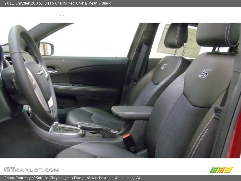 Deep Cherry Red Crystal Pearl / Black 2011 Chrysler 200 S