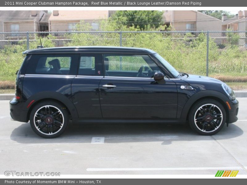 Reef Blue Metallic / Black Lounge Leather/Damson Red Piping 2011 Mini Cooper Clubman Hampton Package