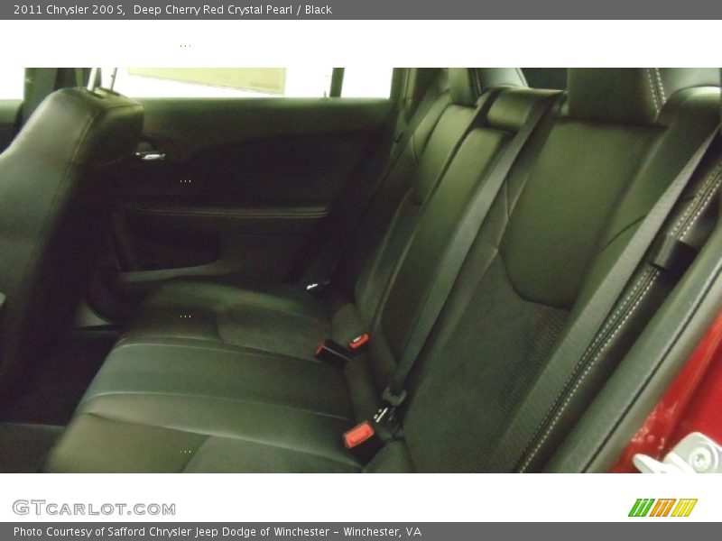 Deep Cherry Red Crystal Pearl / Black 2011 Chrysler 200 S