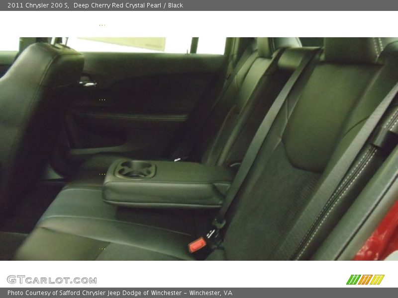 Deep Cherry Red Crystal Pearl / Black 2011 Chrysler 200 S