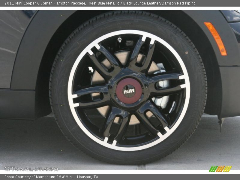 Reef Blue Metallic / Black Lounge Leather/Damson Red Piping 2011 Mini Cooper Clubman Hampton Package