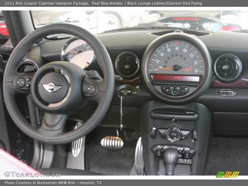 Reef Blue Metallic / Black Lounge Leather/Damson Red Piping 2011 Mini Cooper Clubman Hampton Package