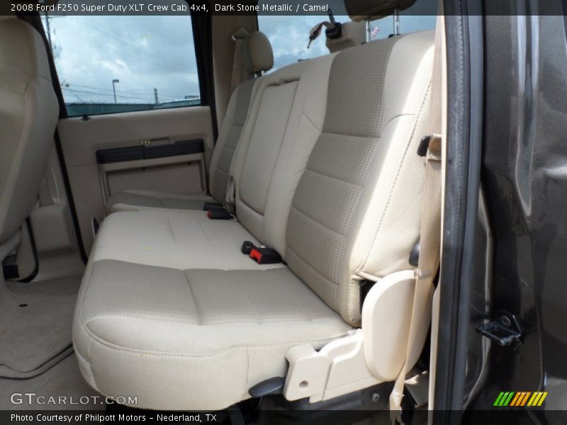 Dark Stone Metallic / Camel 2008 Ford F250 Super Duty XLT Crew Cab 4x4