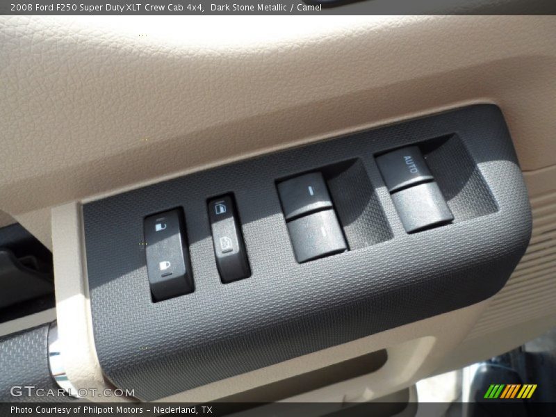 Dark Stone Metallic / Camel 2008 Ford F250 Super Duty XLT Crew Cab 4x4