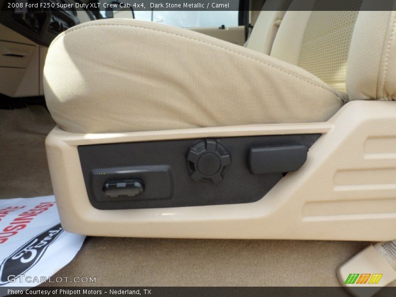Dark Stone Metallic / Camel 2008 Ford F250 Super Duty XLT Crew Cab 4x4