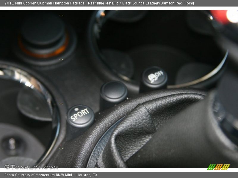 Reef Blue Metallic / Black Lounge Leather/Damson Red Piping 2011 Mini Cooper Clubman Hampton Package