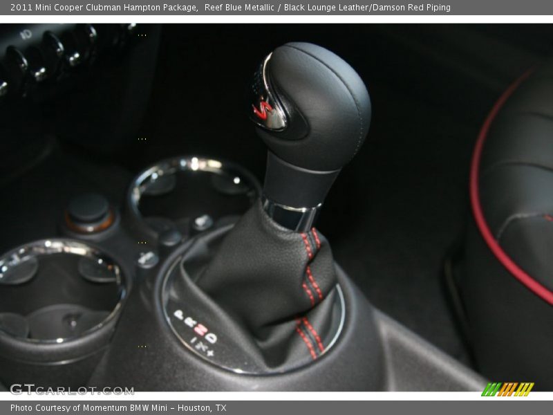 Reef Blue Metallic / Black Lounge Leather/Damson Red Piping 2011 Mini Cooper Clubman Hampton Package