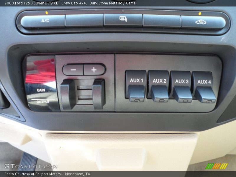 Dark Stone Metallic / Camel 2008 Ford F250 Super Duty XLT Crew Cab 4x4