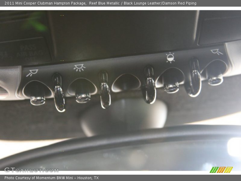 Reef Blue Metallic / Black Lounge Leather/Damson Red Piping 2011 Mini Cooper Clubman Hampton Package