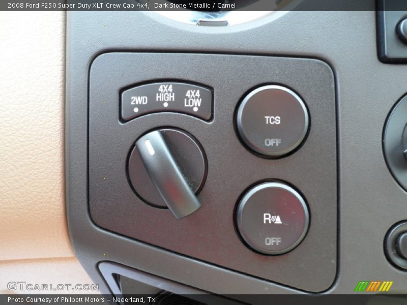 Dark Stone Metallic / Camel 2008 Ford F250 Super Duty XLT Crew Cab 4x4