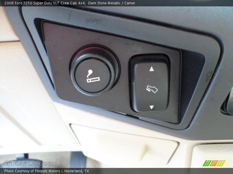 Dark Stone Metallic / Camel 2008 Ford F250 Super Duty XLT Crew Cab 4x4