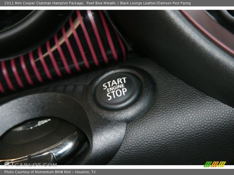Reef Blue Metallic / Black Lounge Leather/Damson Red Piping 2011 Mini Cooper Clubman Hampton Package
