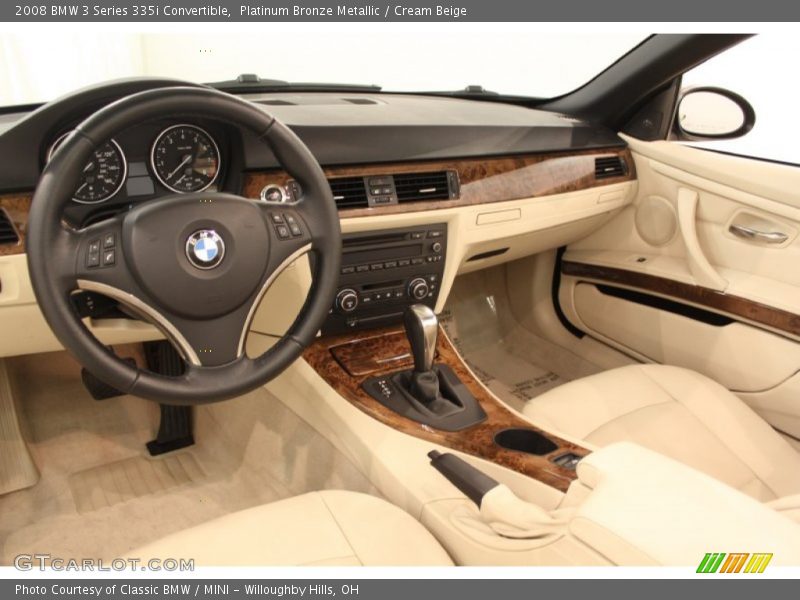 Platinum Bronze Metallic / Cream Beige 2008 BMW 3 Series 335i Convertible