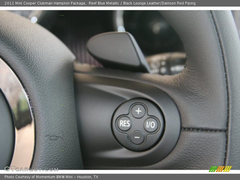Reef Blue Metallic / Black Lounge Leather/Damson Red Piping 2011 Mini Cooper Clubman Hampton Package