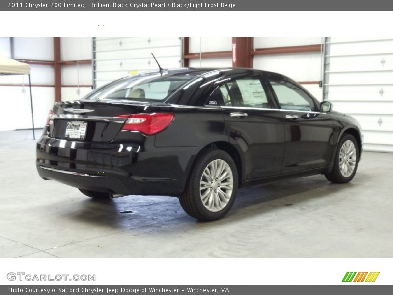 Brilliant Black Crystal Pearl / Black/Light Frost Beige 2011 Chrysler 200 Limited