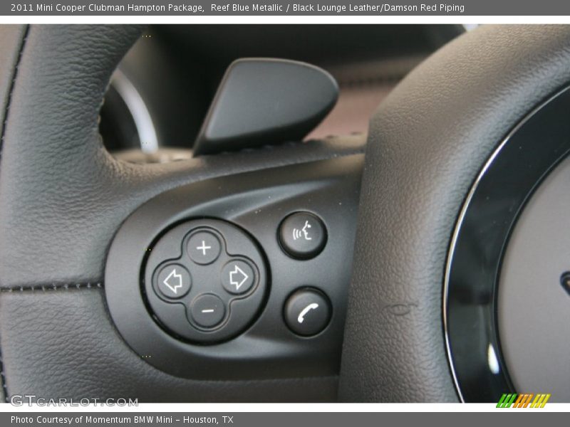 Reef Blue Metallic / Black Lounge Leather/Damson Red Piping 2011 Mini Cooper Clubman Hampton Package