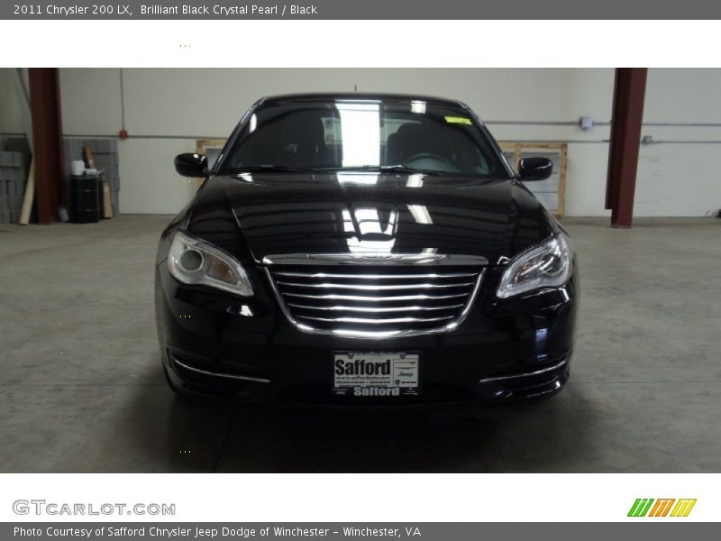 Brilliant Black Crystal Pearl / Black 2011 Chrysler 200 LX
