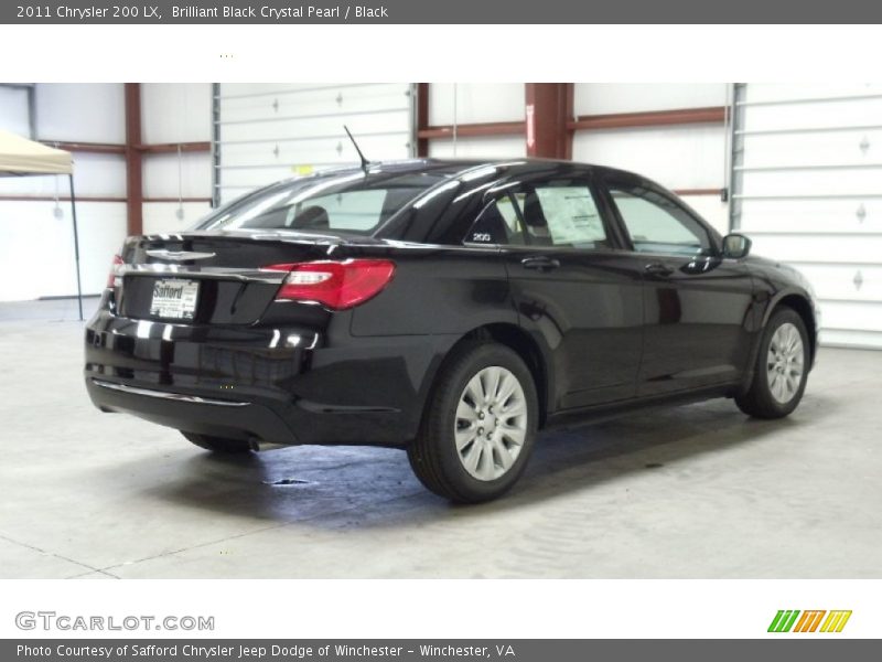 Brilliant Black Crystal Pearl / Black 2011 Chrysler 200 LX