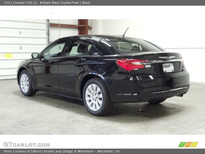 Brilliant Black Crystal Pearl / Black 2011 Chrysler 200 LX