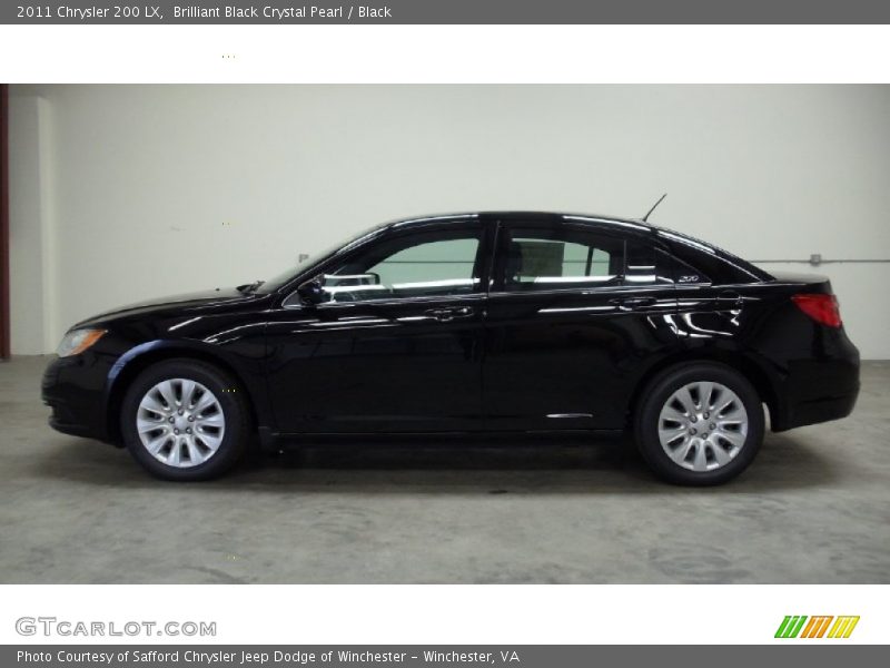 Brilliant Black Crystal Pearl / Black 2011 Chrysler 200 LX