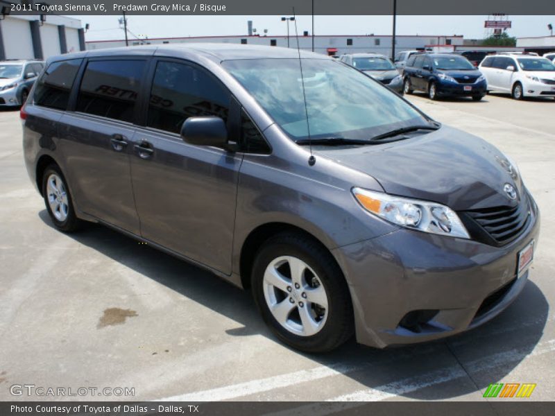 Predawn Gray Mica / Bisque 2011 Toyota Sienna V6