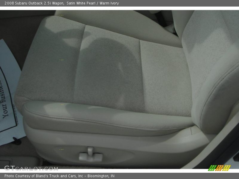 Satin White Pearl / Warm Ivory 2008 Subaru Outback 2.5i Wagon