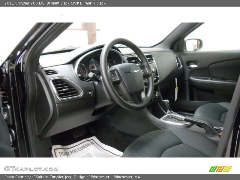 Brilliant Black Crystal Pearl / Black 2011 Chrysler 200 LX