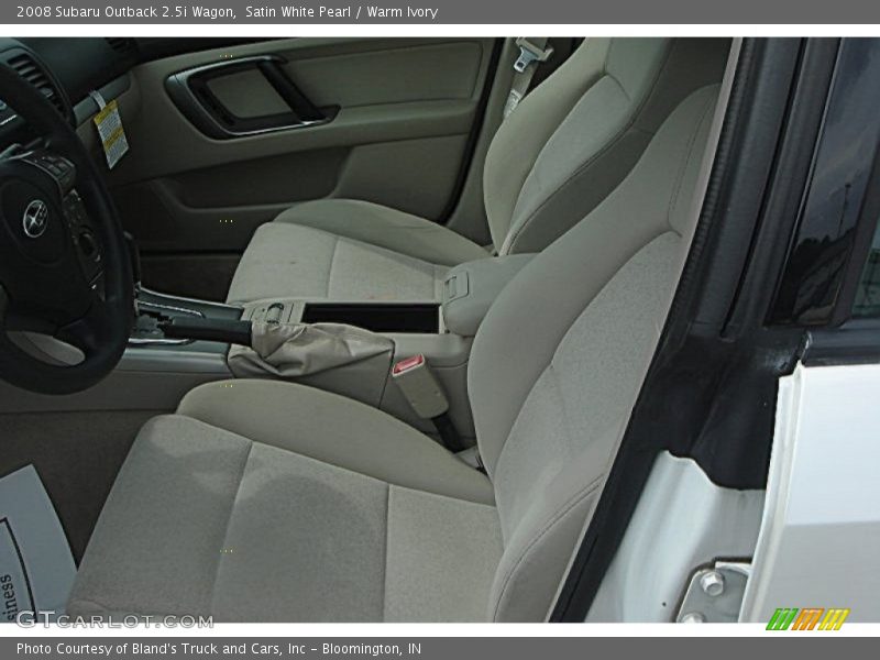 Satin White Pearl / Warm Ivory 2008 Subaru Outback 2.5i Wagon