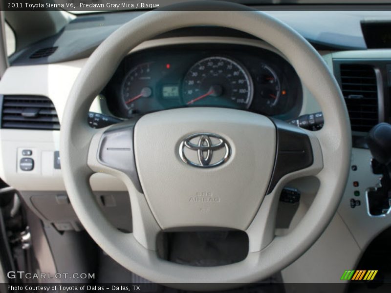 Predawn Gray Mica / Bisque 2011 Toyota Sienna V6