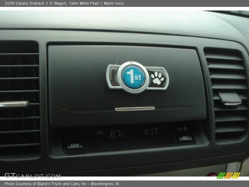 Satin White Pearl / Warm Ivory 2008 Subaru Outback 2.5i Wagon