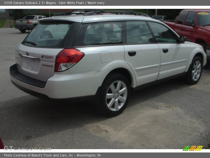 Satin White Pearl / Warm Ivory 2008 Subaru Outback 2.5i Wagon