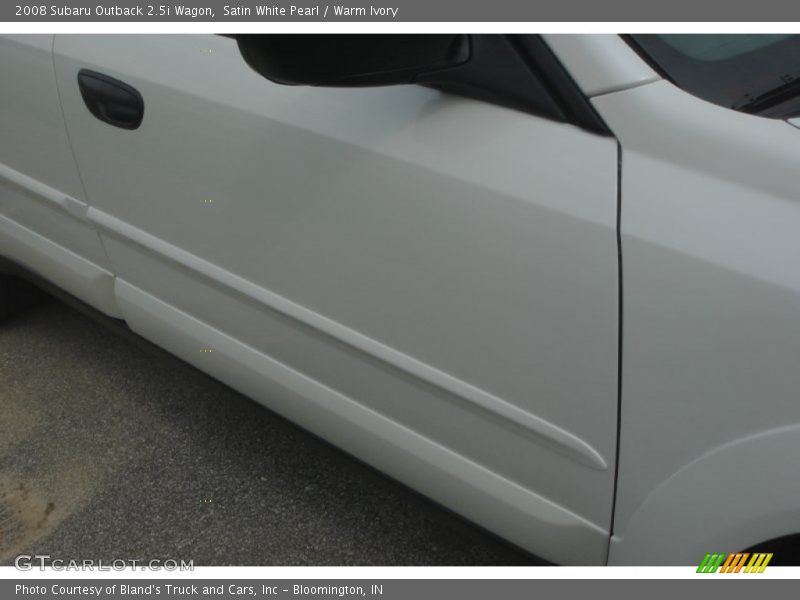 Satin White Pearl / Warm Ivory 2008 Subaru Outback 2.5i Wagon