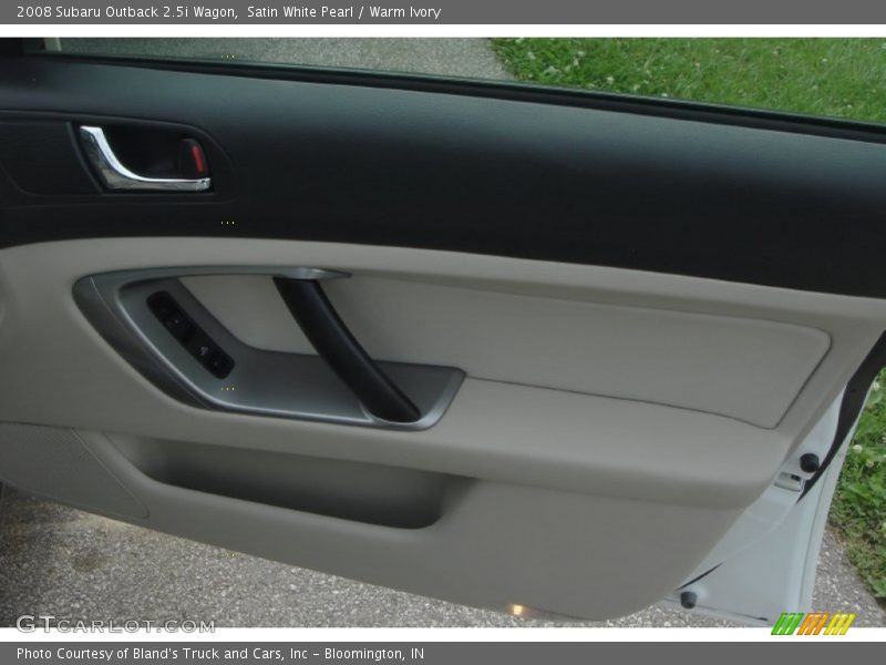 Satin White Pearl / Warm Ivory 2008 Subaru Outback 2.5i Wagon